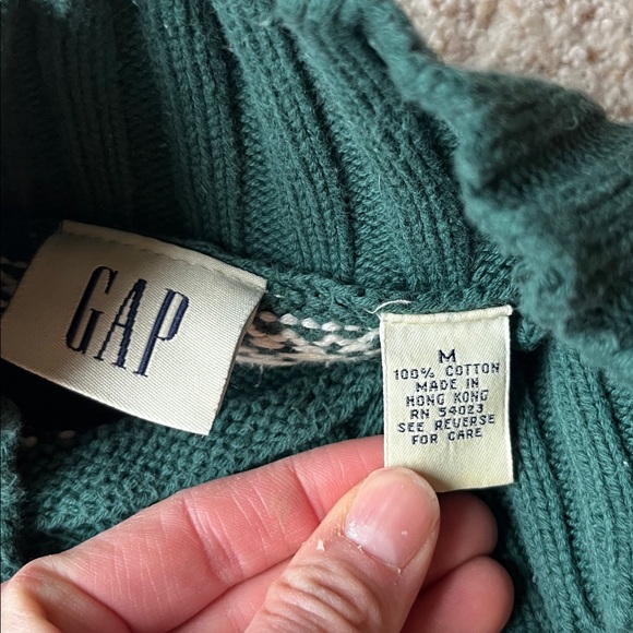Vintage Gap Fair Isle Turtleneck Sweater - Picture 6 of 6